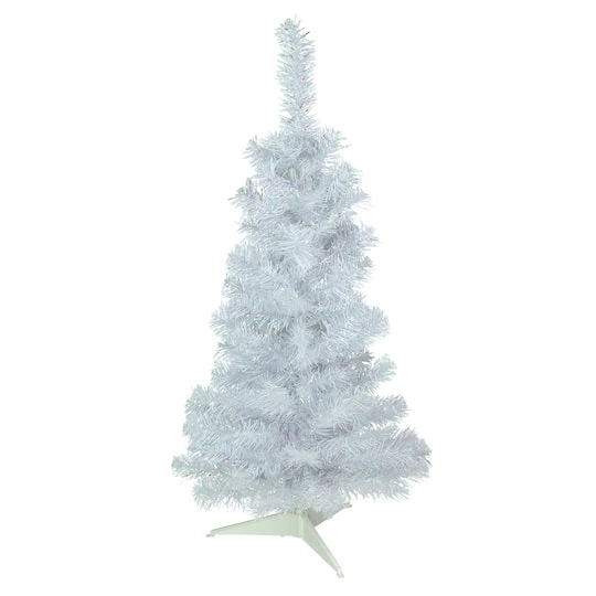 Northlight 3ft. Unlit White Rockport Pine Artificial Christmas Tree 4 Northlight 3ft. Unlit White Rockport Pine Artificial Christmas Tree - Image 2