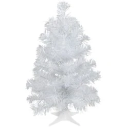 Northlight 18" Unlit White Iridescent Spruce Artificial Christmas Tree