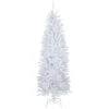Northlight 6.5ft. Pre-Lit Slim White Geneva Spruce Artificial Christmas Tree, Blue Lights 2 Northlight 6.5ft. Pre-Lit Slim White Geneva Spruce Artificial Christmas Tree, Blue Lights -Northlight D810153S 1