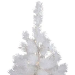 Northlight 3ft. Pre-Lit White Alaskan Pine Artificial Christmas Tree, Warm White LED Lights -Northlight D810164S 3