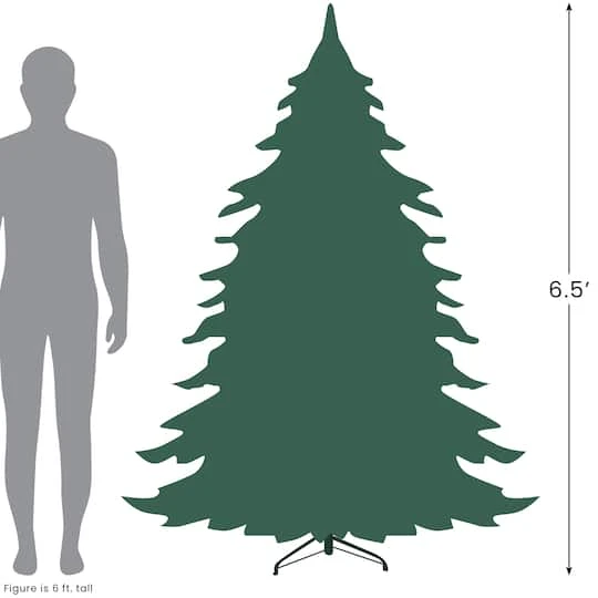 Northlight 6.5ft. Unlit Flocked Rosemary Emerald Angel Pine Medium Artificial Christmas Tree 8 Northlight 6.5ft. Unlit Flocked Rosemary Emerald Angel Pine Medium Artificial Christmas Tree - Image 6