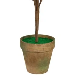 Northlight 3ft. Pre-Lit Potted Berries & Pine Artificial Christmas Tree, Warm White LED Lights -Northlight D810212S 6