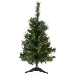 Northlight 2ft. Pre-Lit Aspen Pine Artificial Christmas Tree, Clear Lights
