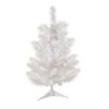 Northlight 2ft. Pre-Lit Snow White Pine Artificial Christmas Tree, Multicolor LED Lights -Northlight D810237S 1