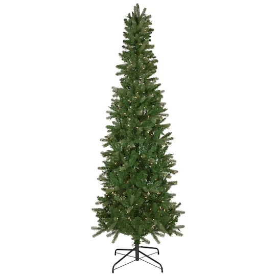 Northlight 7.5ft. Pre-Lit Wicklow Noble Fir Pencil Artificial Christmas Tree, Clear Lights 3 Northlight 7.5ft. Pre-Lit Wicklow Noble Fir Pencil Artificial Christmas Tree, Clear Lights