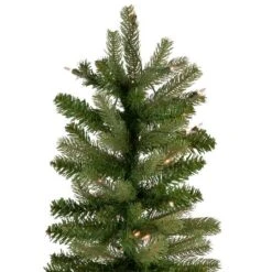 Northlight 7.5ft. Pre-Lit Wicklow Noble Fir Pencil Artificial Christmas Tree, Clear Lights 14 Northlight 7.5ft. Pre-Lit Wicklow Noble Fir Pencil Artificial Christmas Tree, Clear Lights -Northlight D810391S 5