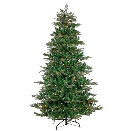 Northlight 9ft. Pre-Lit Real Touch™ Hudson Fir Artificial Christmas Tree, Warm White LED Lights 3 Northlight 9ft. Pre-Lit Real Touch™ Hudson Fir Artificial Christmas Tree, Warm White LED Lights