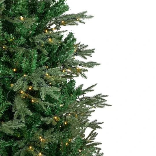 Northlight 9ft. Pre-Lit Real Touch™ Hudson Fir Artificial Christmas Tree, Warm White LED Lights 6 Northlight 9ft. Pre-Lit Real Touch™ Hudson Fir Artificial Christmas Tree, Warm White LED Lights - Image 4
