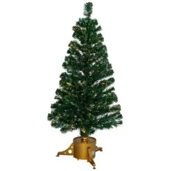 Northlight 4ft. Pre-Lit Color Changing Fiber Optic Artificial Christmas Tree