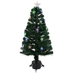 Northlight 3ft. Pre-Lit Fiber Optic Artificial Christmas Tree With Stars