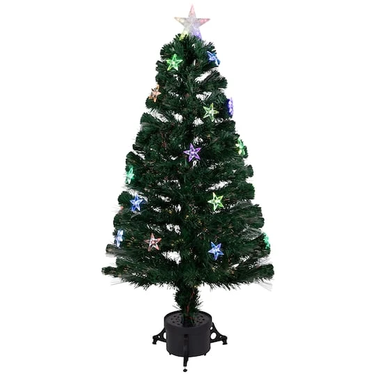 Northlight 3ft. Pre-Lit Fiber Optic Artificial Christmas Tree With Stars 3 Northlight 3ft. Pre-Lit Fiber Optic Artificial Christmas Tree With Stars