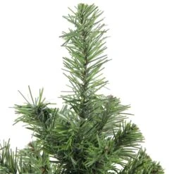 Northlight 18" Unlit Mini Canadian Pine Medium Artificial Christmas Tree With Faux Wood Base 9 Northlight 18" Unlit Mini Canadian Pine Medium Artificial Christmas Tree With Faux Wood Base -Northlight D810540S 2