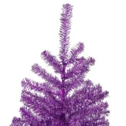 Northlight 3ft. Unlit Metallic Purple Tinsel Artificial Christmas Tree 12 Northlight 3ft. Unlit Metallic Purple Tinsel Artificial Christmas Tree -Northlight D810570S 4