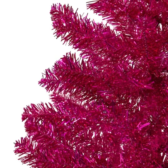 Northlight 3ft. Unlit Metallic Pink Tinsel Artificial Christmas Tree 6 Northlight 3ft. Unlit Metallic Pink Tinsel Artificial Christmas Tree - Image 4