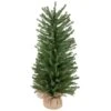 Northlight 3ft. Unlit Scottsdale Pine Artificial Christmas Tree In Burlap Base -Northlight D810577S 1