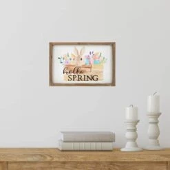 Northlight Hello Spring Framed Easter Wall Sign -Northlight D827017S 2