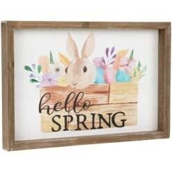 Northlight Hello Spring Framed Easter Wall Sign -Northlight D827017S 3