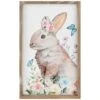 Northlight Easter Bunny With Flowers Framed Wall Décor