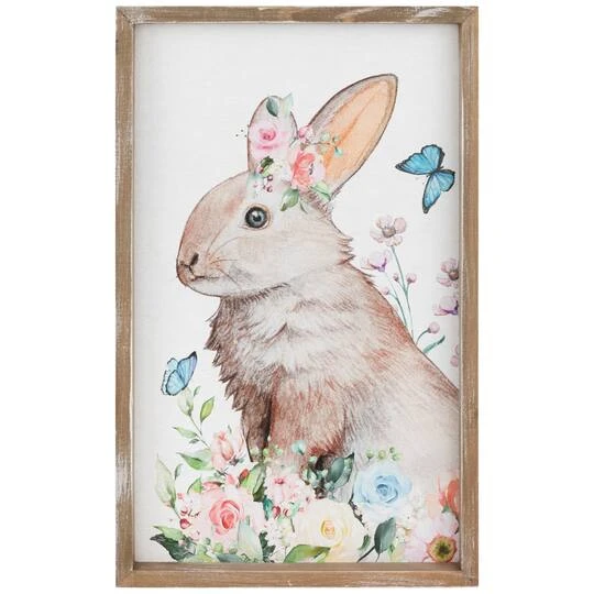 Northlight Easter Bunny With Flowers Framed Wall Décor 3 Northlight Easter Bunny With Flowers Framed Wall Décor