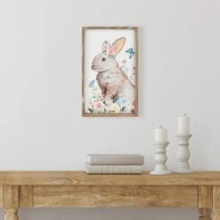 Northlight Easter Bunny With Flowers Framed Wall Décor 11 Northlight Easter Bunny With Flowers Framed Wall Décor -Northlight D827018S 2