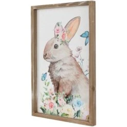 Northlight Easter Bunny With Flowers Framed Wall Décor 13 Northlight Easter Bunny With Flowers Framed Wall Décor -Northlight D827018S 4