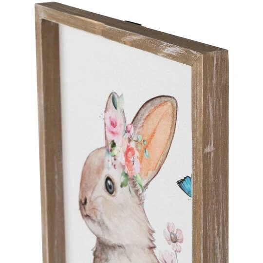 Northlight Easter Bunny With Flowers Framed Wall Décor 8 Northlight Easter Bunny With Flowers Framed Wall Décor - Image 6