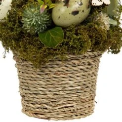 Northlight 7" Wooden Mixed Floral & Easter Egg Artificial Arrangement -Northlight D827019S 3