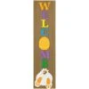 Northlight 3.25ft. Welcome Wooden Easter Bunny Porch Board Sign