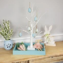 Northlight 2" Blue Easter Egg Ornament Décor, 6ct. 10 Northlight 2" Blue Easter Egg Ornament Décor, 6ct. -Northlight D827032S 2