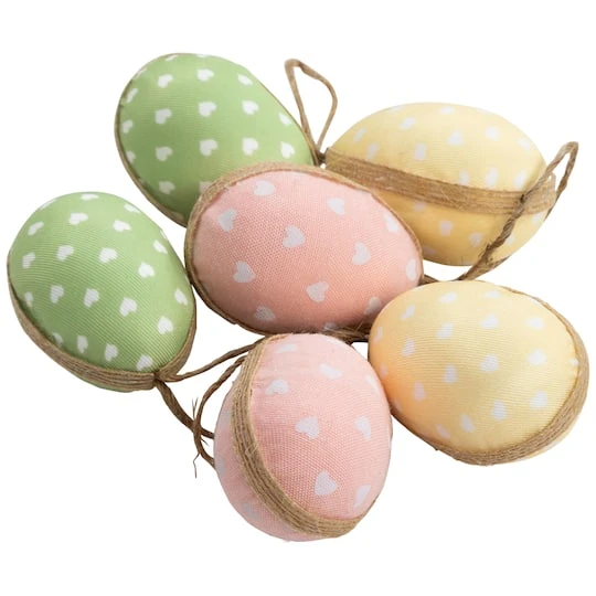 Northlight 2" Pastel Easter Egg Ornament Décor, 6ct. 4 Northlight 2" Pastel Easter Egg Ornament Décor, 6ct. - Image 2