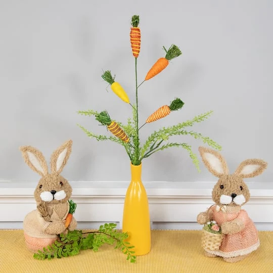 Northlight 23.75" Striped Carrots Artificial Easter Spray 5 Northlight 23.75" Striped Carrots Artificial Easter Spray - Image 3
