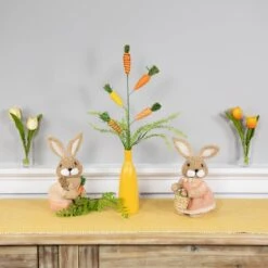 Northlight 23.75" Striped Carrots Artificial Easter Spray 12 Northlight 23.75" Striped Carrots Artificial Easter Spray -Northlight D827038S 3