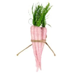 Northlight 9" Pink Straw Carrot Easter Decorations Set 13 Northlight 9" Pink Straw Carrot Easter Decorations Set -Northlight D827041S 4