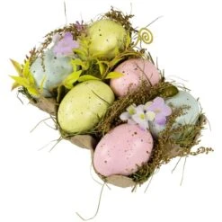 Northlight 6" Speckled Easter Eggs With Carton Decoration 13 Northlight 6" Speckled Easter Eggs With Carton Decoration -Northlight D827043S 4