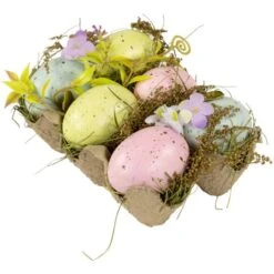 Northlight 6" Speckled Easter Eggs With Carton Decoration 14 Northlight 6" Speckled Easter Eggs With Carton Decoration -Northlight D827043S 5