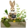 Northlight 17.25" Boxed Garden Arrangement With Bunny Easter Decoration