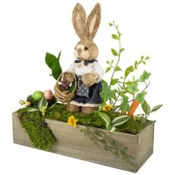 Northlight 17.25" Boxed Garden Arrangement With Bunny Easter Decoration -Northlight D827045S 4