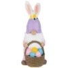 Northlight 11.5" Easter Bunny Gnome With Egg Basket Figurine