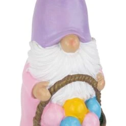 Northlight 11.5" Easter Bunny Gnome With Egg Basket Figurine -Northlight D827047S 6