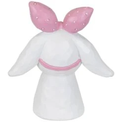 Northlight 7.5" White & Pink Easter Bunny Bust With Hair Bow -Northlight D827049S 5