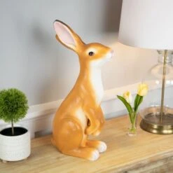 Northlight 19" Standing Curious Bunny Outdoor Garden Statue -Northlight D827050S 2