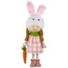 Northlight 13" Standing Girl In Bunny Hat Easter Figurine