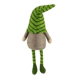Northlight 16" Green Striped Gnome With Dangling Legs -Northlight D827054S 5
