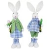 Northlight 18.75" Bunny Couple In Matching Checkered Outfits Easter Figures Set 1 Northlight 18.75" Bunny Couple In Matching Checkered Outfits Easter Figures Set -Northlight D827056S 1