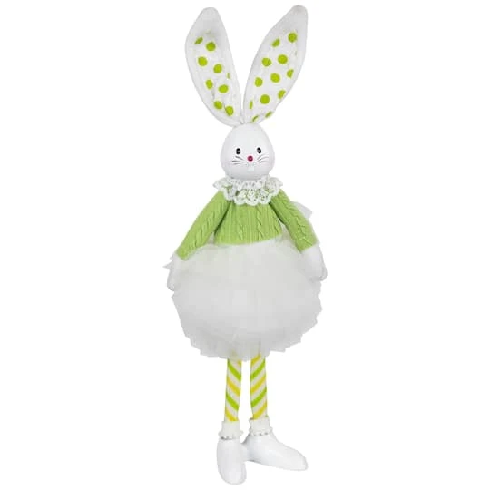 Northlight 15" Green Ballerina Bunny Standing Easter Figure 4 Northlight 15" Green Ballerina Bunny Standing Easter Figure - Image 2