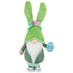 Northlight 15" Green Gnome With Bunny Ears Easter Figure -Northlight D827061S 1 1