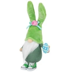 Northlight 15" Green Gnome With Bunny Ears Easter Figure -Northlight D827061S 3