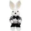 Northlight 10" Boy Easter Rabbit Figurine In Checkered Jacket 2 Northlight 10" Boy Easter Rabbit Figurine In Checkered Jacket -Northlight D827080S 1