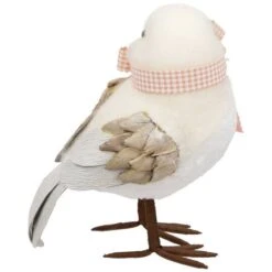 Northlight 7" White Plush Bird Accent With Gingham Bow 13 Northlight 7" White Plush Bird Accent With Gingham Bow -Northlight D827088S 5