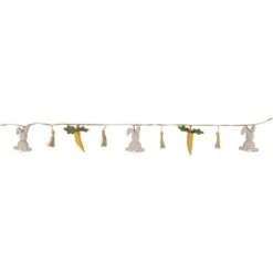 Northlight 3.5ft. Plush Easter Rabbit & Carrot Twine Garland -Northlight D827095S 4